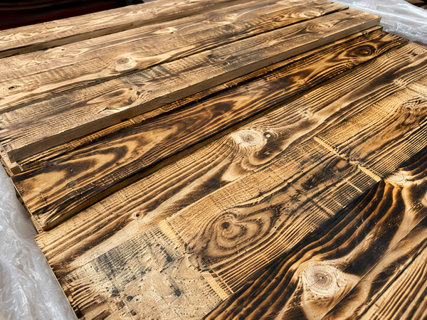 Reclaimed Scorched Pallet Wood