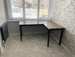 Rustic Home Office Oak Desk Made By Hand image 2
