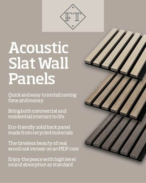 Acoustic Slat Wall Panels Light Oak image 9