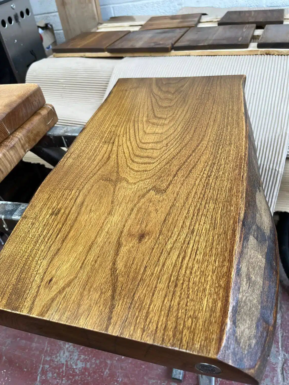 Large Live Edge Oak Wooden Chopping Board/Cutting Block image 0