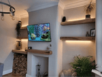 120cm Oak Mantle Beam Rustic Finish image 1