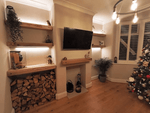 Mantel Beam With Rustic Finish | 10cm x 20cm image 3