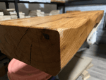 Mantel Beam With Rustic Finish | 10cm x 10cm image 3