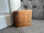 Chunky Heavy Oak Doorstops With Handles image 1
