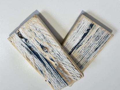 Reclaimed & Recycled White & Royal Blue Wash image 2