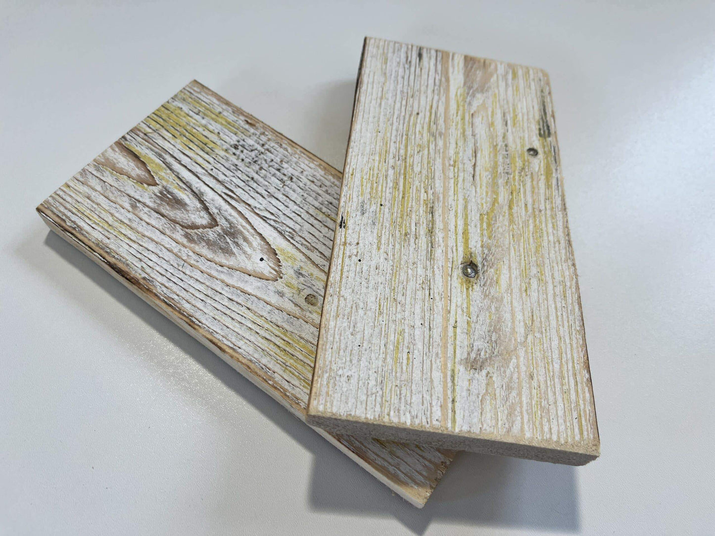 Reclaimed & Recycled White & Mustard Wash image 0