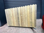 Large Wooden Heavy Duty Tall Garden Patio Planters Curved image 4
