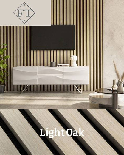 Acoustic Slat Wall Panels Light Oak image 10