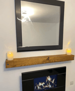 120cm Oak Mantle Beam Rustic Finish image 5