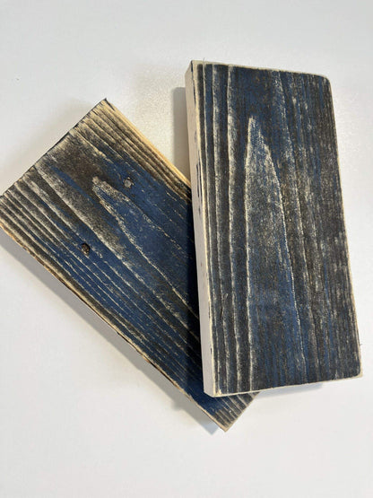 Reclaimed & Recycled Ebony & Royal Blue Wash image 0