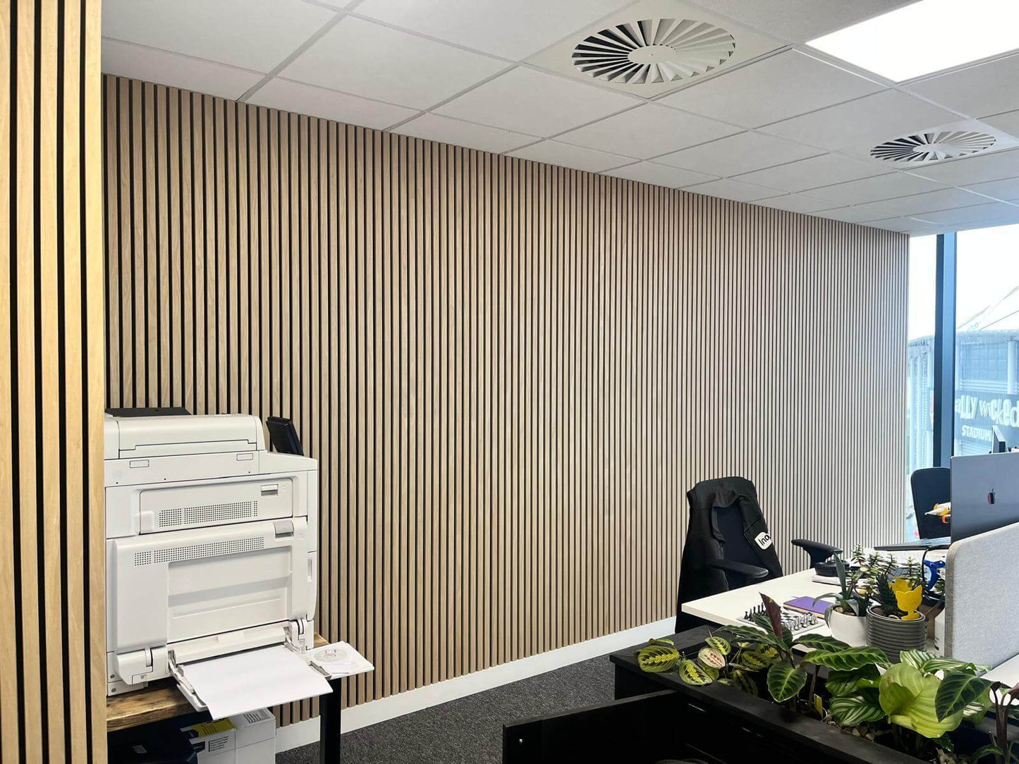 Acoustic Slat Wall Panels Light Oak image 3