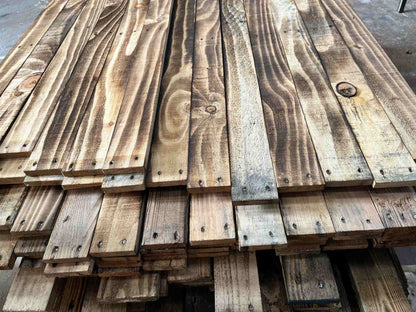 Reclaimed Scorched Pallet Wood image 5