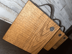 Chunky Heavy Oak Doorstops With Handles image 4