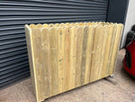 Large Wooden Heavy Duty Tall Garden Patio Planters Curved image 2