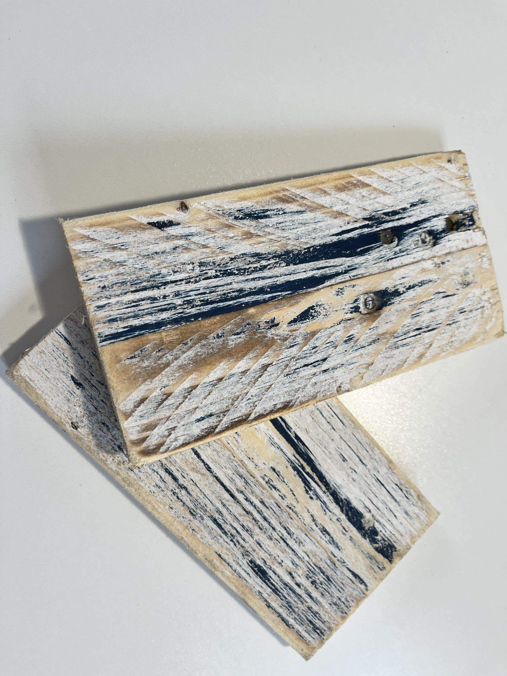 Reclaimed & Recycled White & Royal Blue Wash image 0
