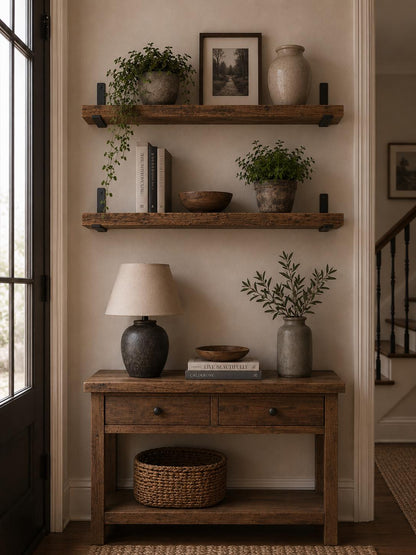 Rustic Wooden Shelves