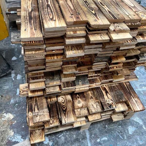 Reclaimed Scorched Pallet Wood - Image 9