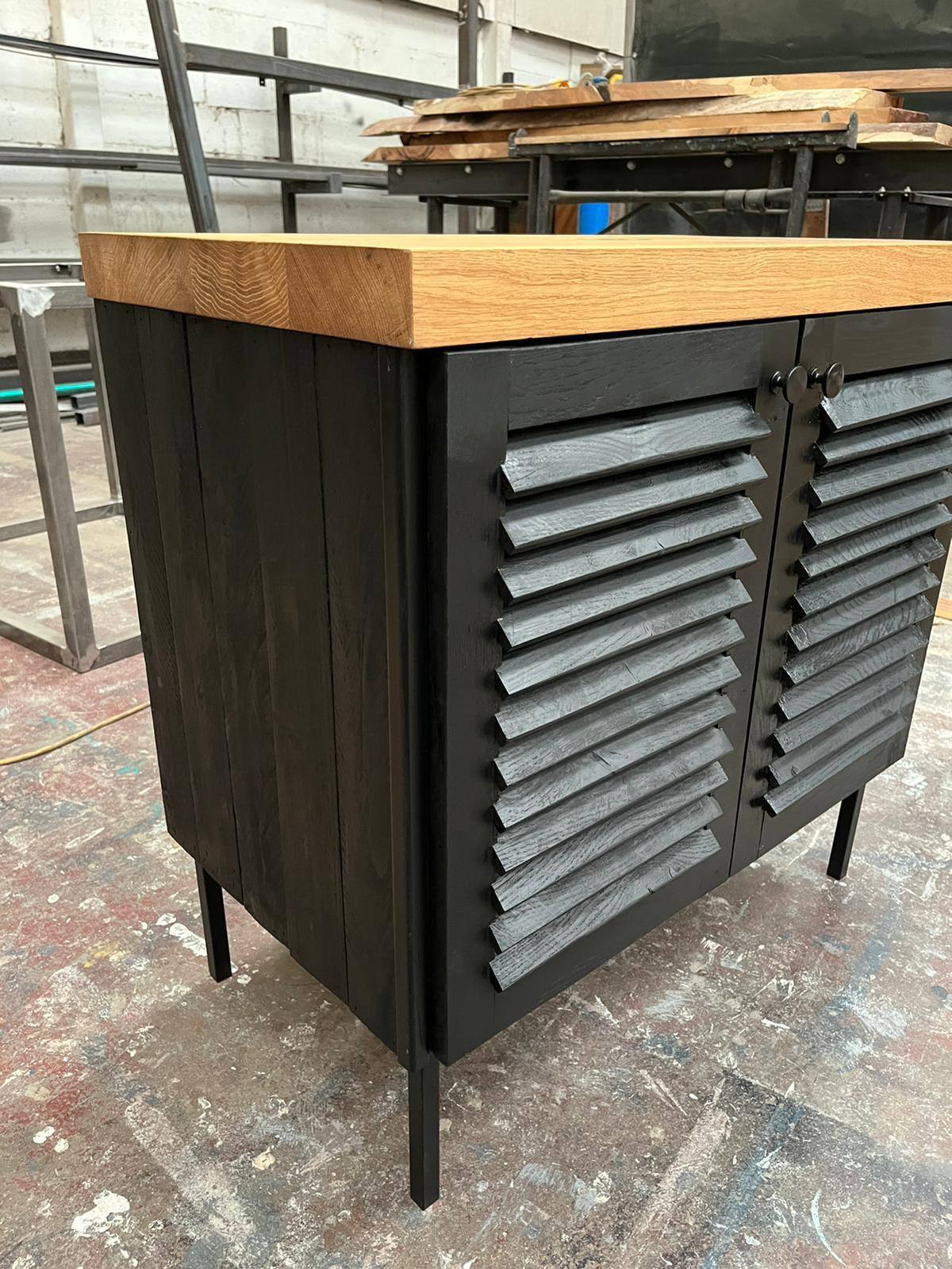 Solid Oak Bathroom Unit - Funky Timber