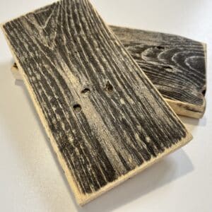 Reclaimed & Recycled Ebony & Gold Wash Sample