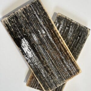 Reclaimed & Recycled Ebony & Ice White Wash Sample