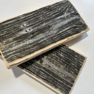Reclaimed & Recycled Ebony & Silver Wash Sample