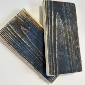 Reclaimed & Recycled Ebony & Royal Blue Wash Sample