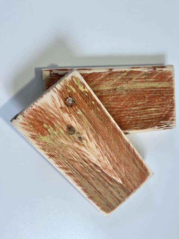 Reclaimed & Recycled Rosewood & Mustard Wash Sample - Image 2