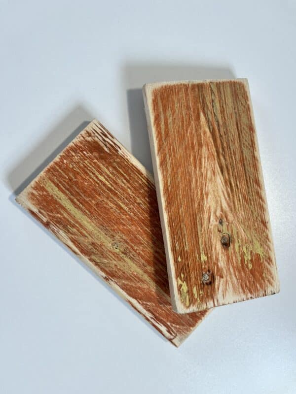 Reclaimed & Recycled Rosewood & Mustard Wash Sample - Image 3