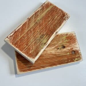 Reclaimed & Recycled Rosewood & Mustard Wash Sample