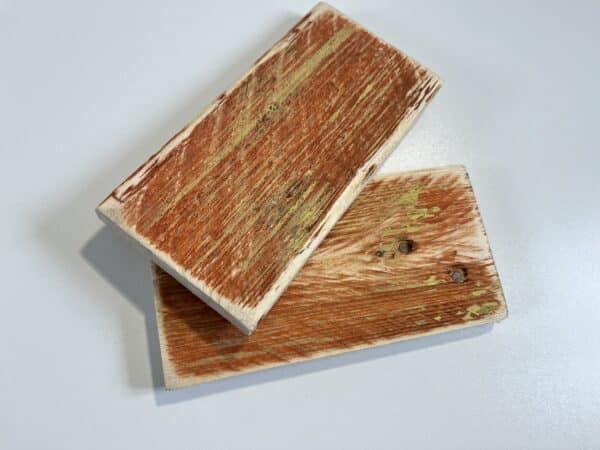 Reclaimed & Recycled Rosewood & Mustard Wash Sample