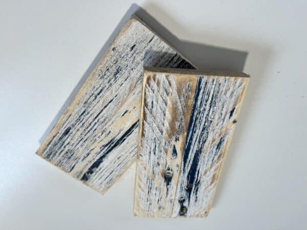 Reclaimed & Recycled White & Royal Blue Wash Sample - Image 2