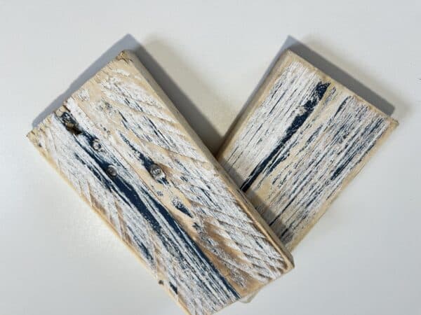 Reclaimed & Recycled White & Royal Blue Wash Sample - Image 3