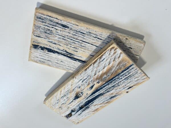 Reclaimed & Recycled White & Royal Blue Wash Sample - Image 4