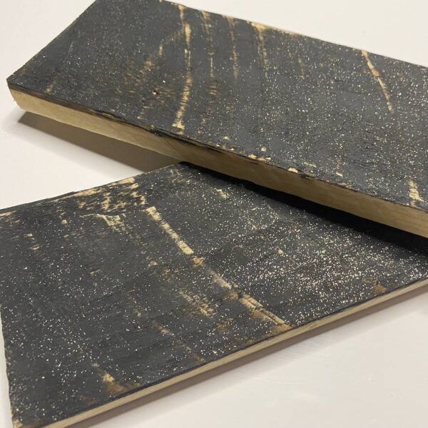 Premium Black Gold Shimmer