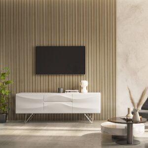 Acoustic Slat Wall Panels Light Oak Sample