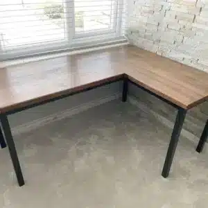 Rustic Home Office Oak Desk Made By Hand