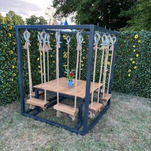 Outdoor Table and Swing Set